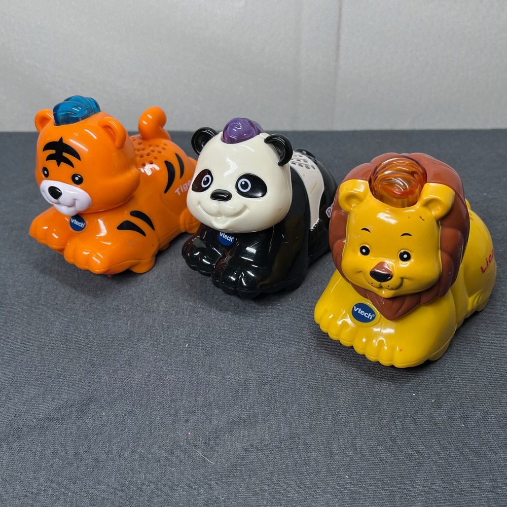 VTech Unisex Kids Go Go Smart Animals Plastic 3-Piece Lot Educational Toy